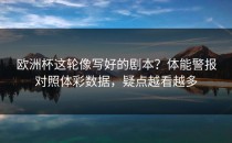 欧洲杯这轮像写好的剧本？体能警报对照体彩数据，疑点越看越多