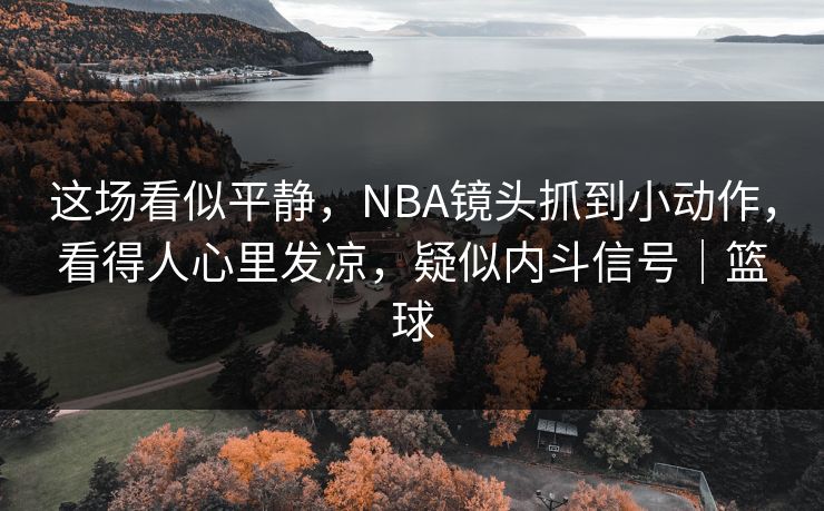 这场看似平静，NBA镜头抓到小动作，看得人心里发凉，疑似内斗信号｜篮球